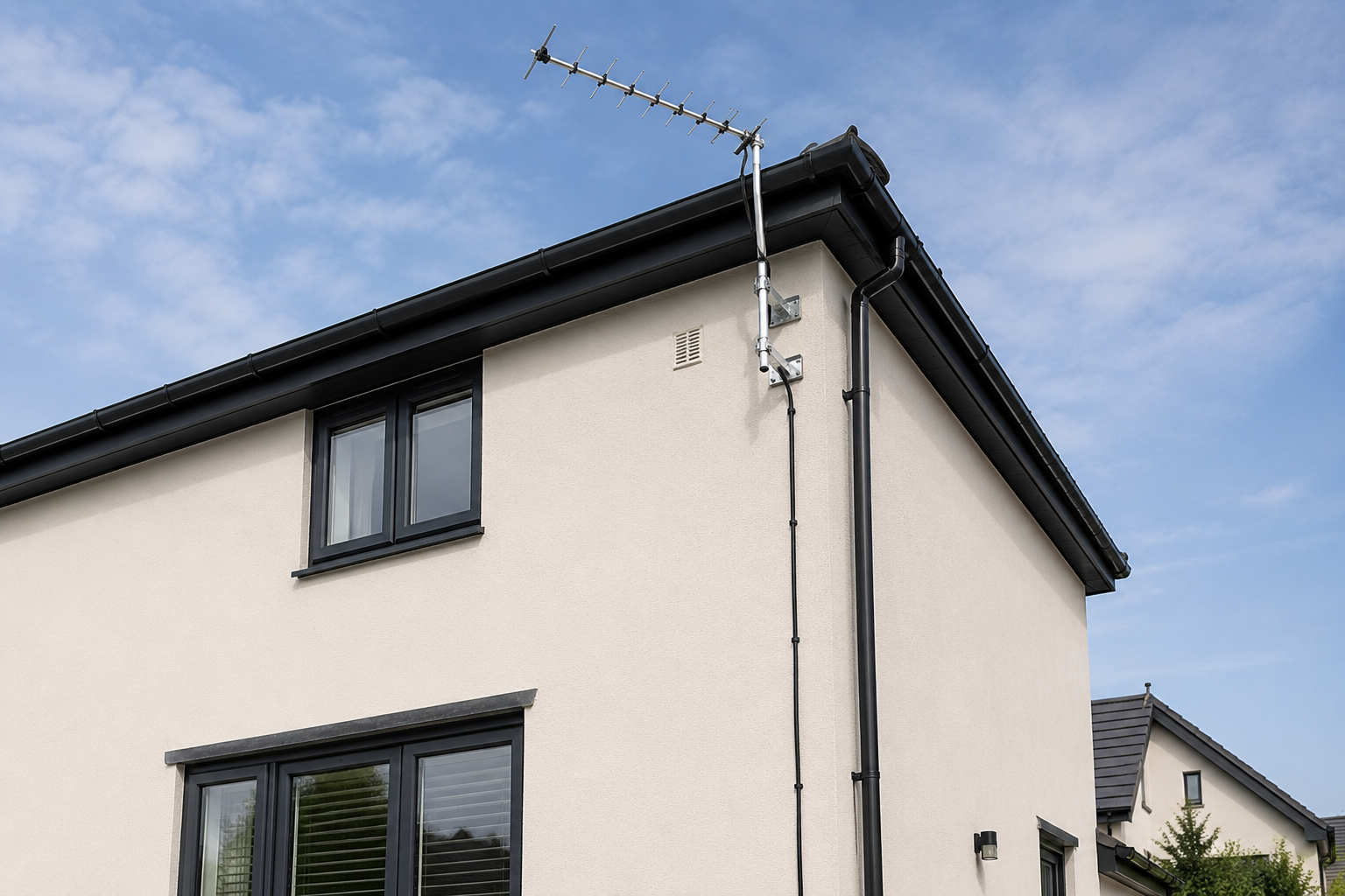 Modern property with TV aerial near Stratford
